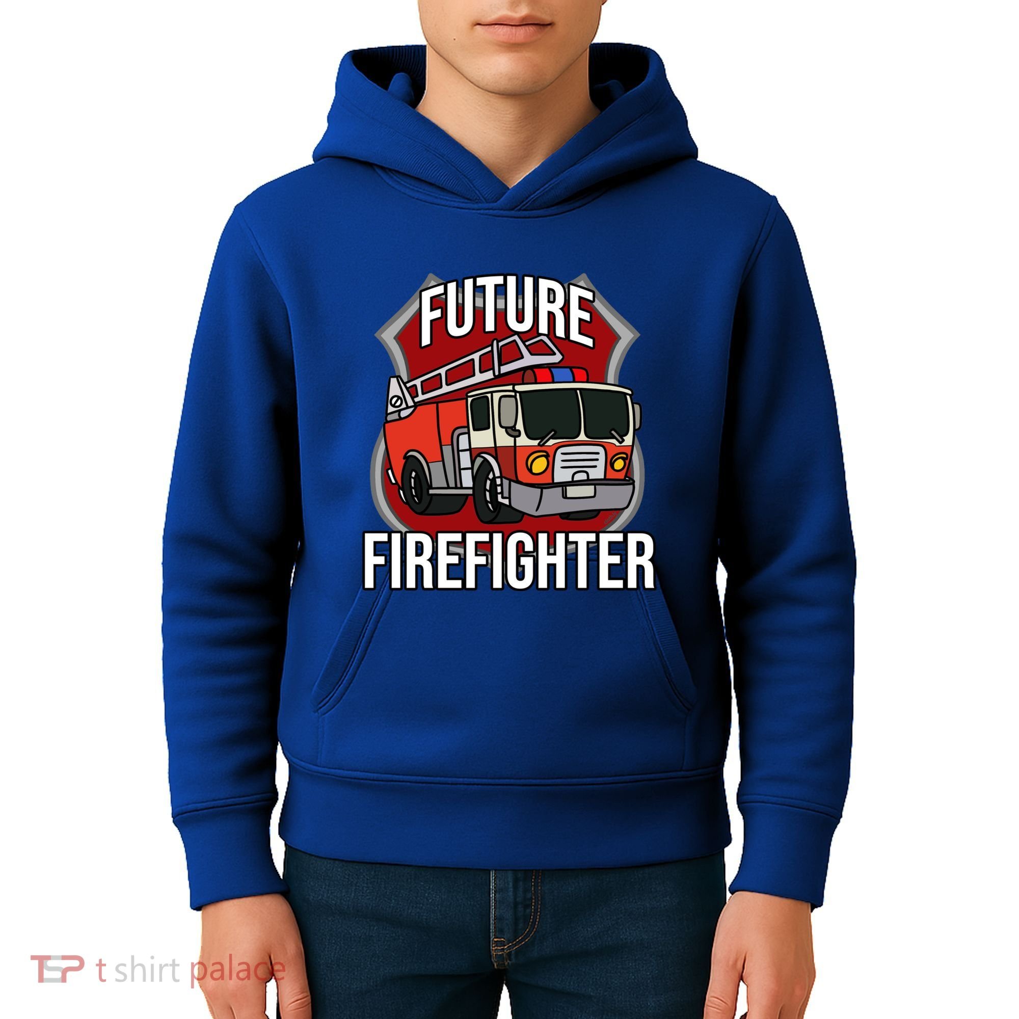 Future Firefighter Fire Fire Truck Car Gift Kids Hoodie