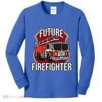 Future Firefighter Fire Fire Truck Car Gift Kids Long Sleeve Shirt thumb 0
