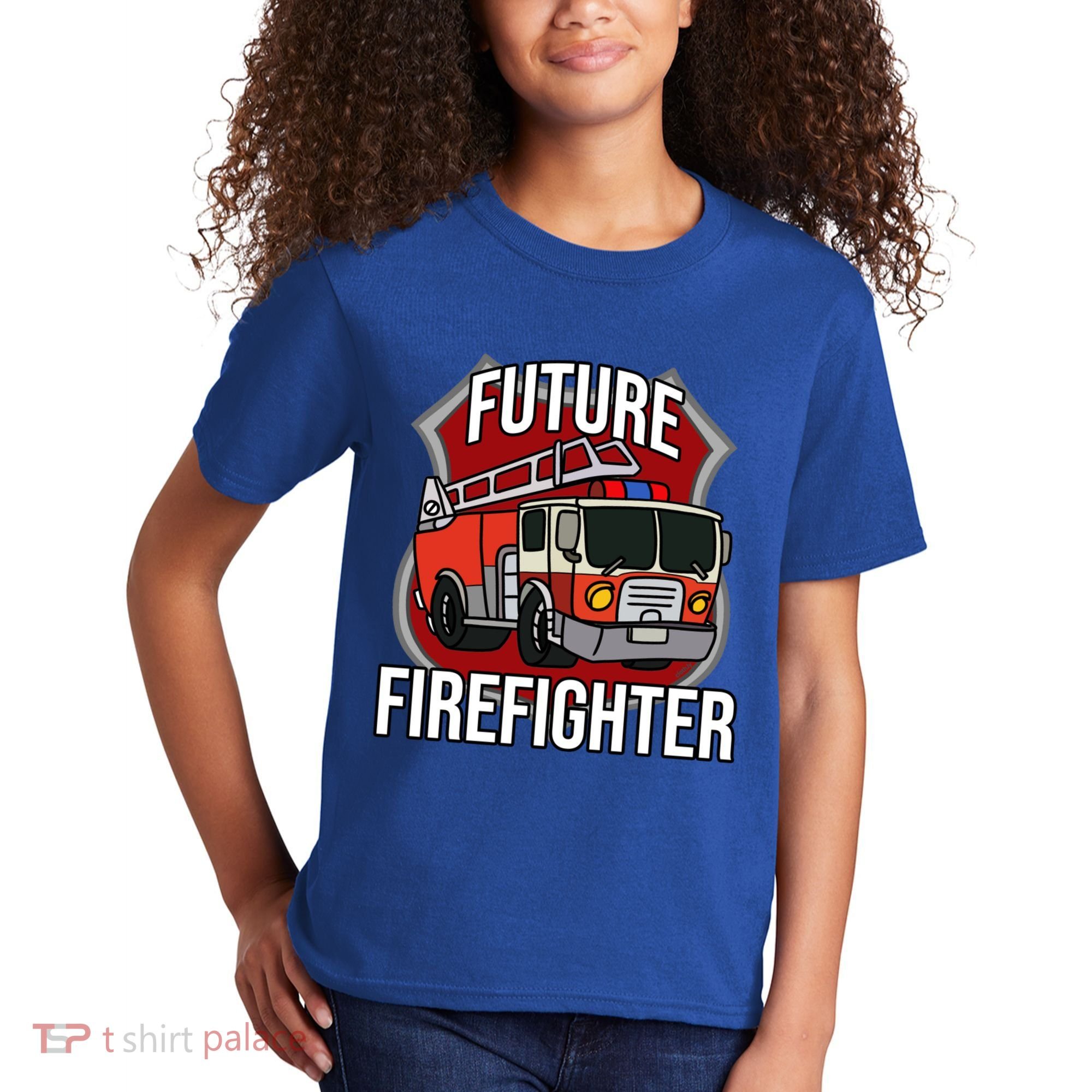 Future Firefighter Fire Fire Truck Car Gift Kids T-Shirt