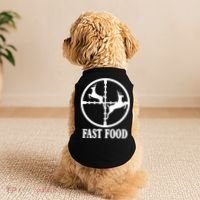 Fast Food Funny Deer Hunting Season Doggie Tank thumb 2