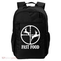 Fast Food Funny Deer Hunting Season Backpack thumb 0