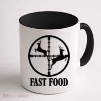 Fast Food Funny Deer Hunting Season Coffee Mug thumb 1