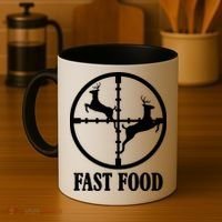 Fast Food Funny Deer Hunting Season Coffee Mug thumb 4