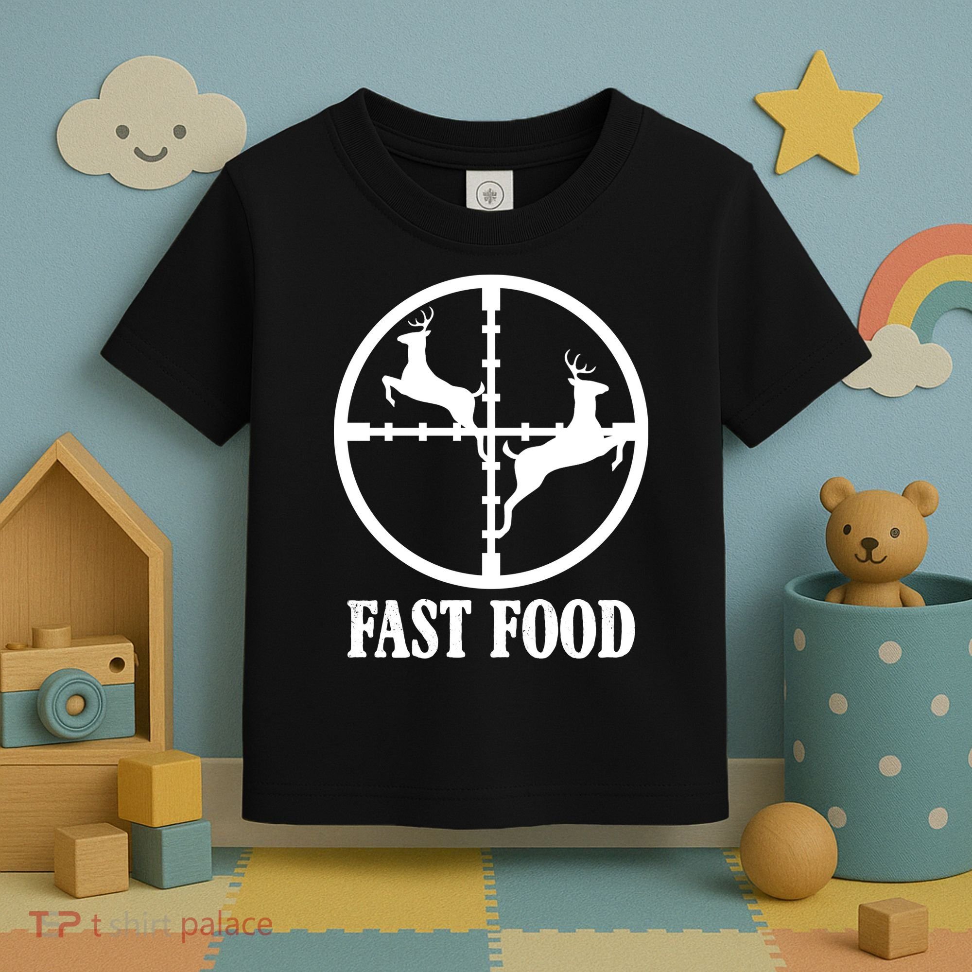 Fast Food Funny Deer Hunting Season Toddler T-Shirt