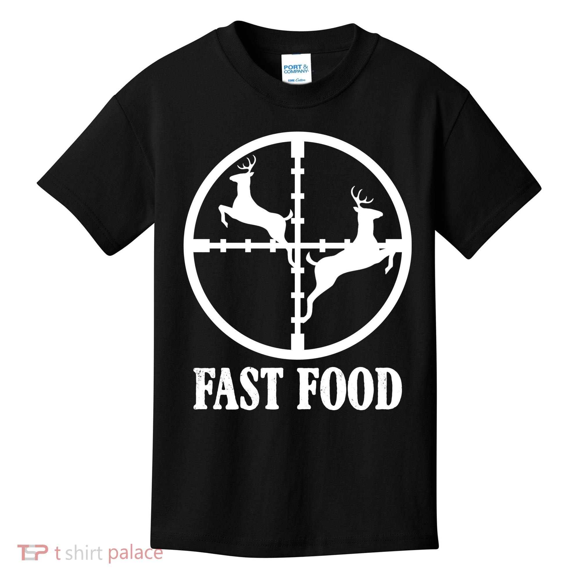 Fast Food Funny Deer Hunting Season Kids T-Shirt