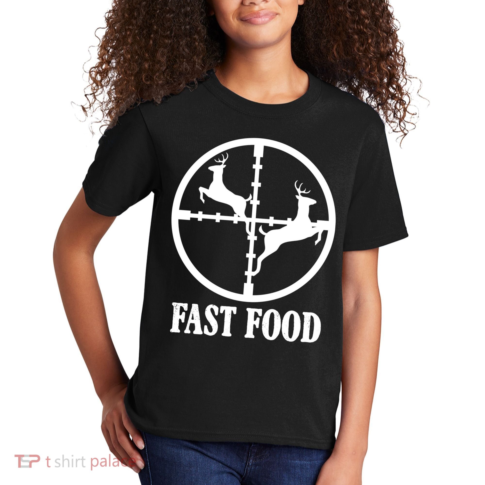Fast Food Funny Deer Hunting Season Kids T-Shirt