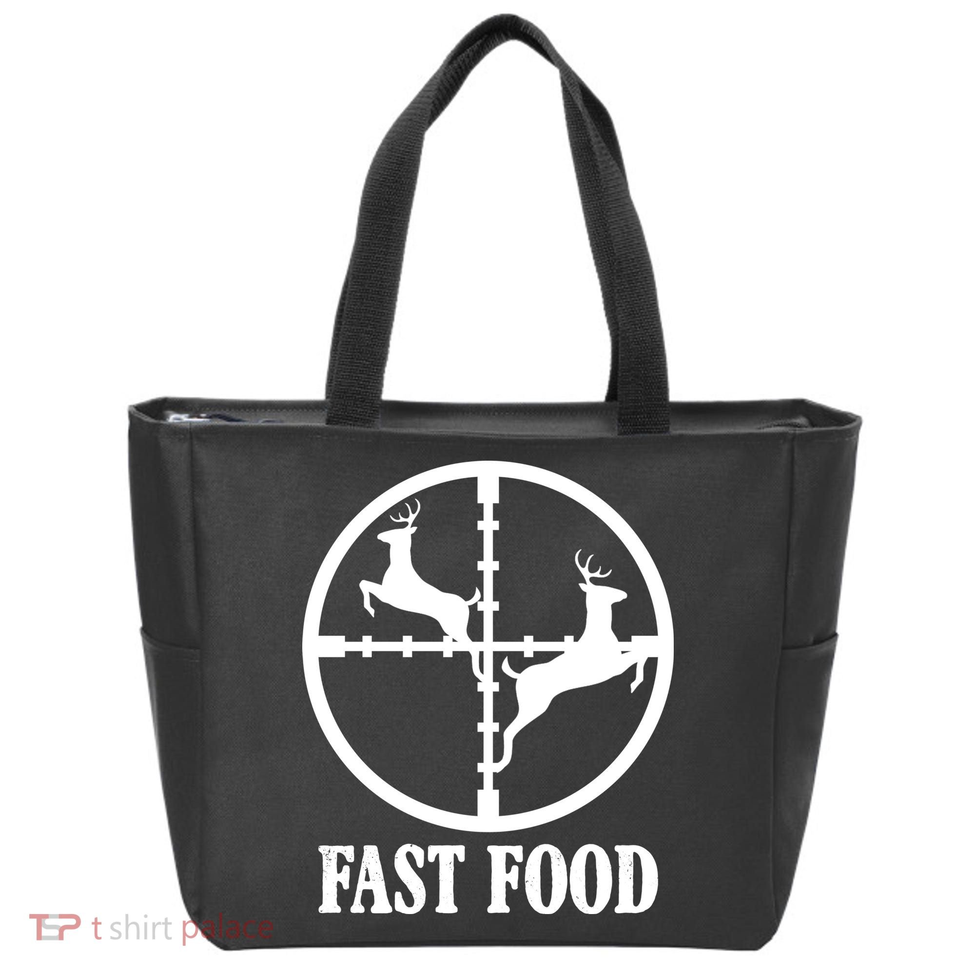 Fast Food Funny Deer Hunting Season Tote Bag