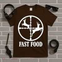Fast Food Funny Deer Hunting Season T-Shirt thumb 5