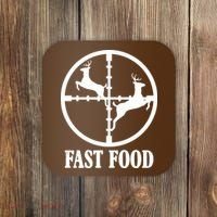 Fast Food Funny Deer Hunting Season Coaster thumb 0