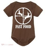 Fast Food Funny Deer Hunting Season Baby Bodysuit thumb 0