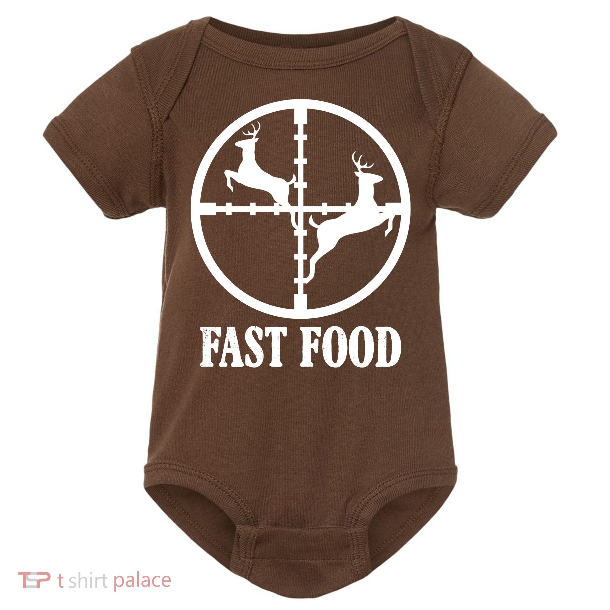 Fast Food Funny Deer Hunting Season Baby Bodysuit