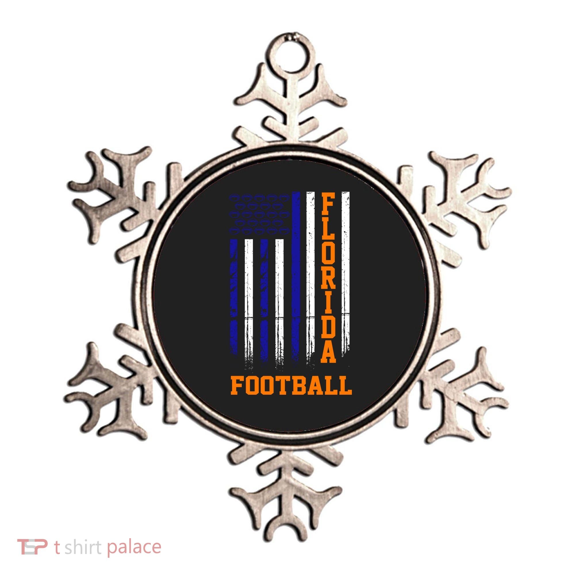Florida Football Fan American Flag Ornament