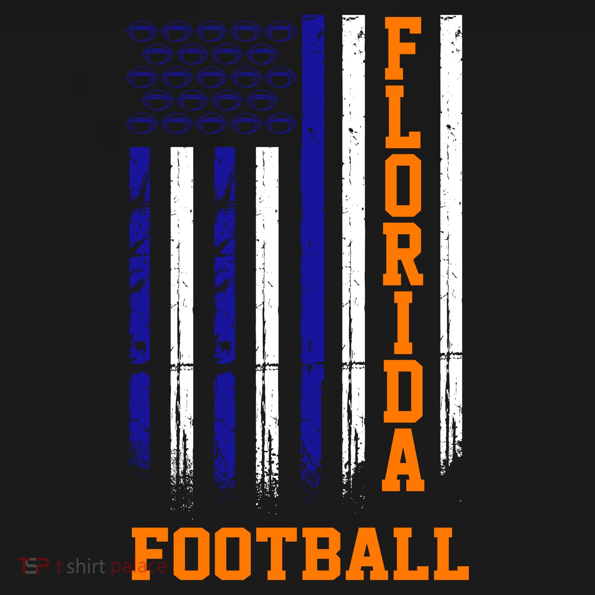 Florida Football Fan American Flag Ornament
