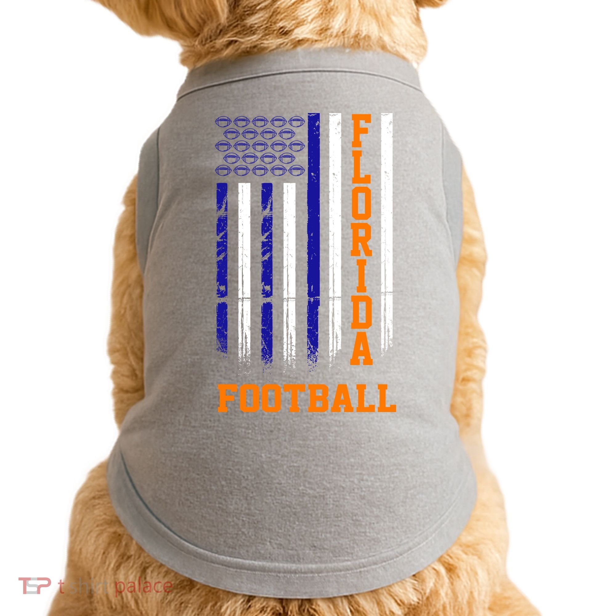 Florida Football Fan American Flag Doggie Tank