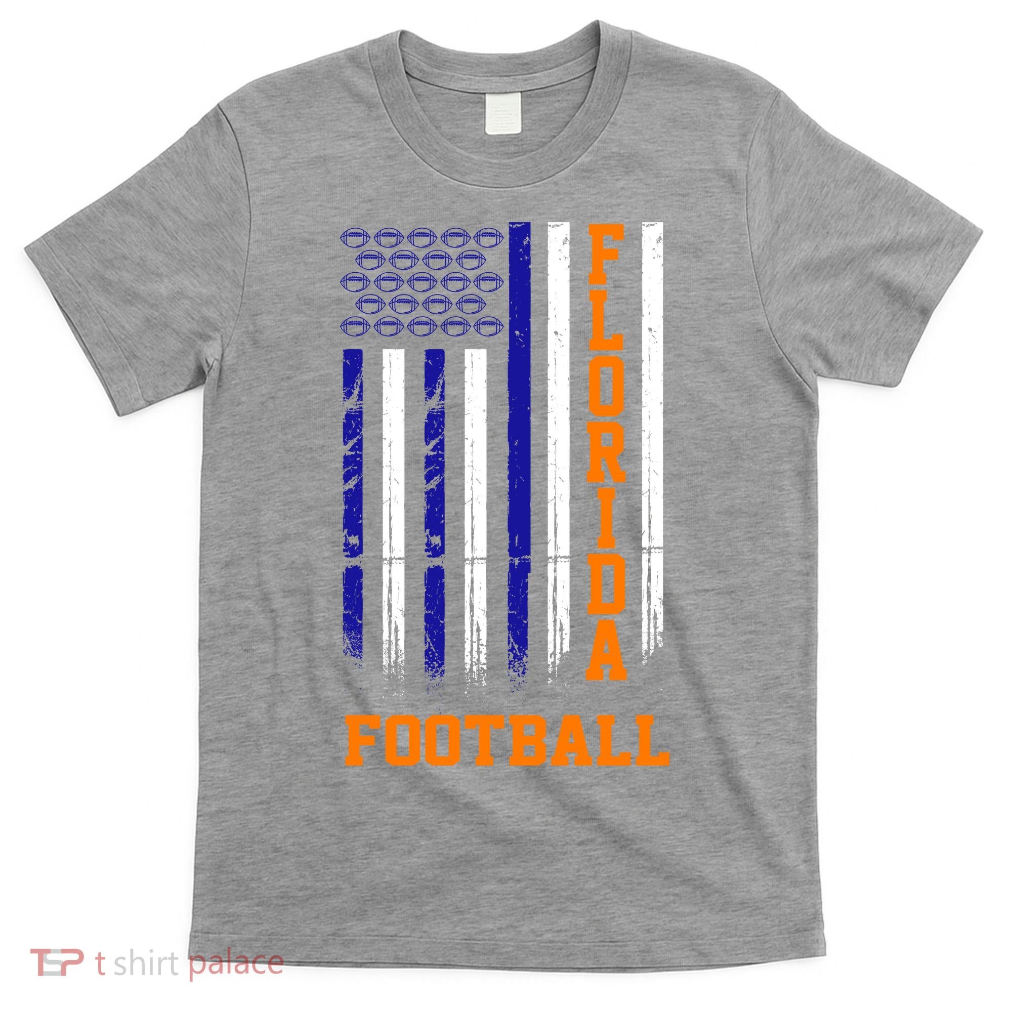 Florida Football Fan American Flag T-Shirt