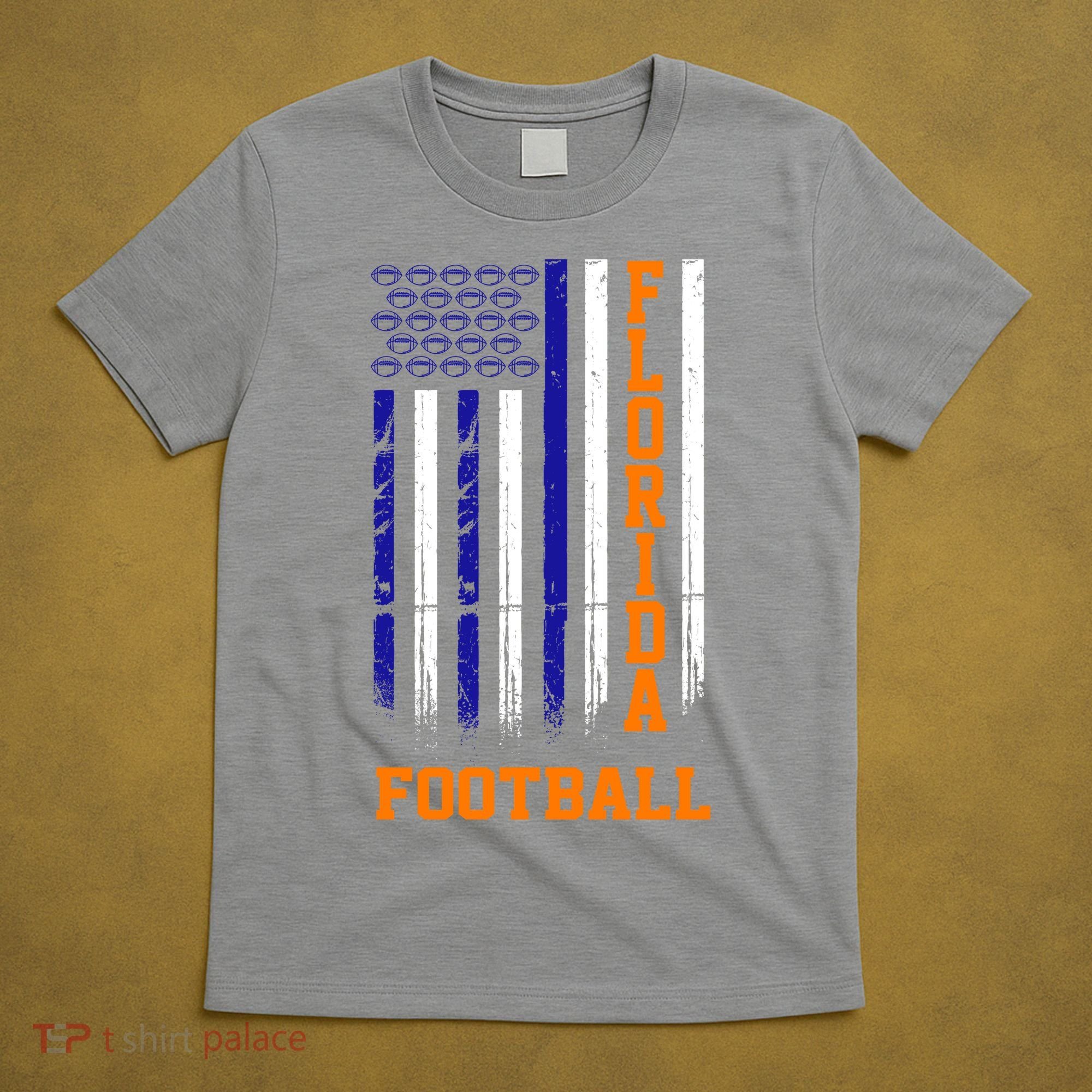 Florida Football Fan American Flag T-Shirt