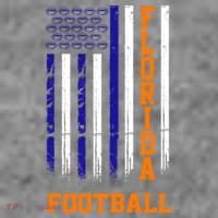 Florida Football Fan American Flag T-Shirt thumb 7