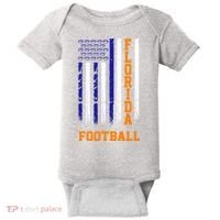Florida Football Fan American Flag Baby Bodysuit thumb 0