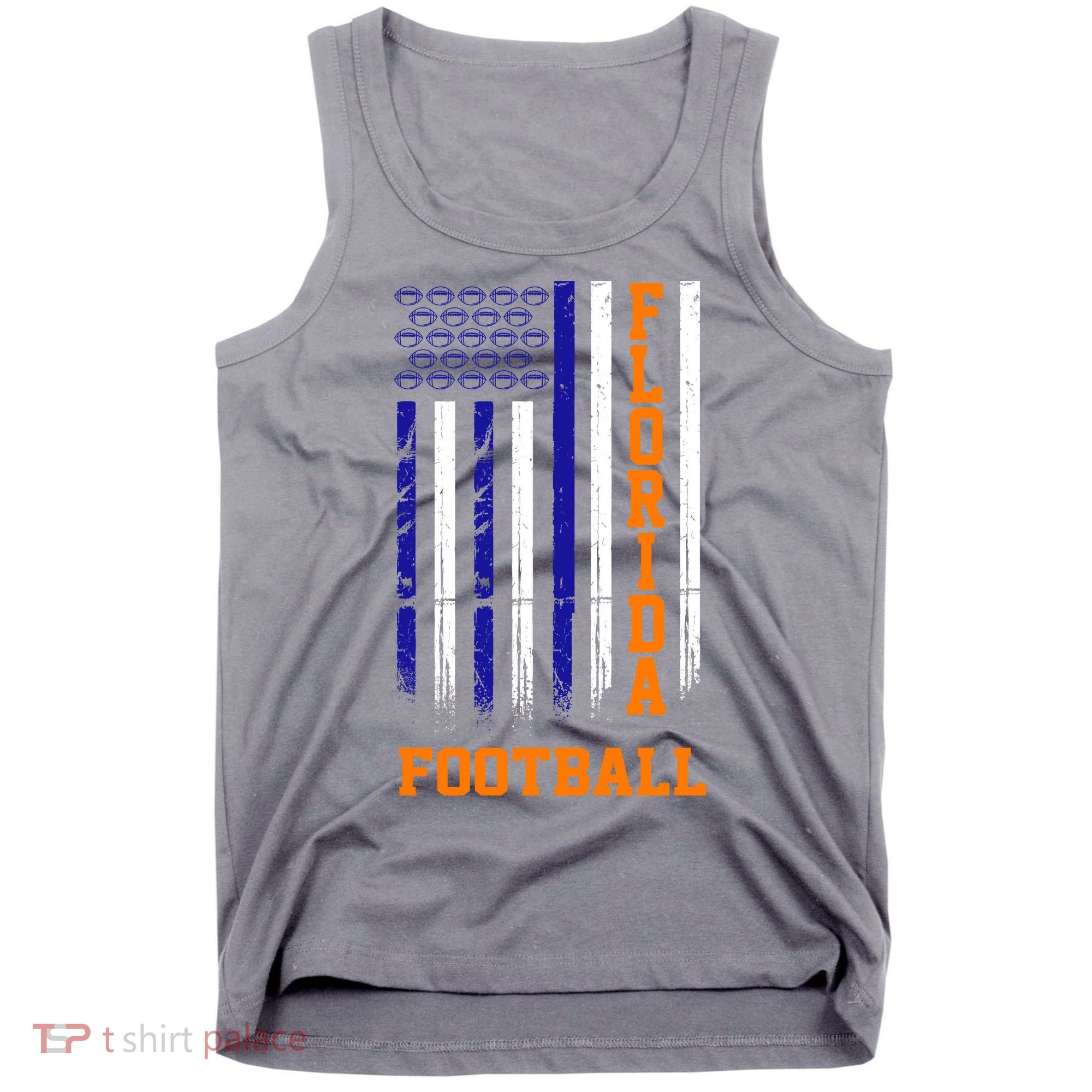 Florida Football Fan American Flag Tank Top