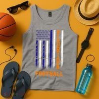 Florida Football Fan American Flag Tank Top thumb 4