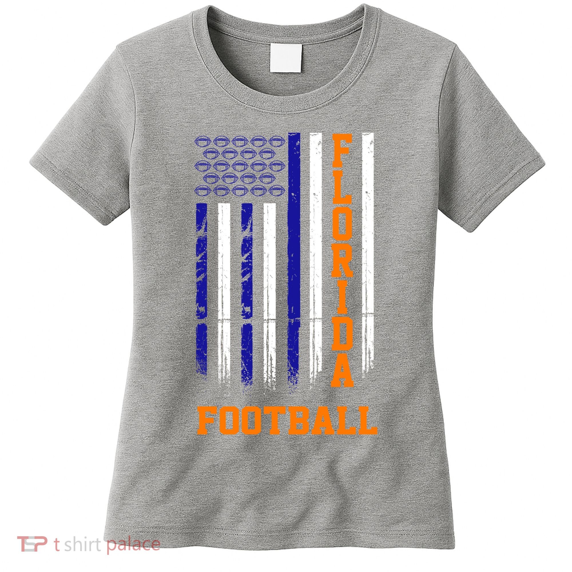 Florida Football Fan American Flag Women's T-Shirt