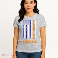 Florida Football Fan American Flag Women's T-Shirt thumb 4