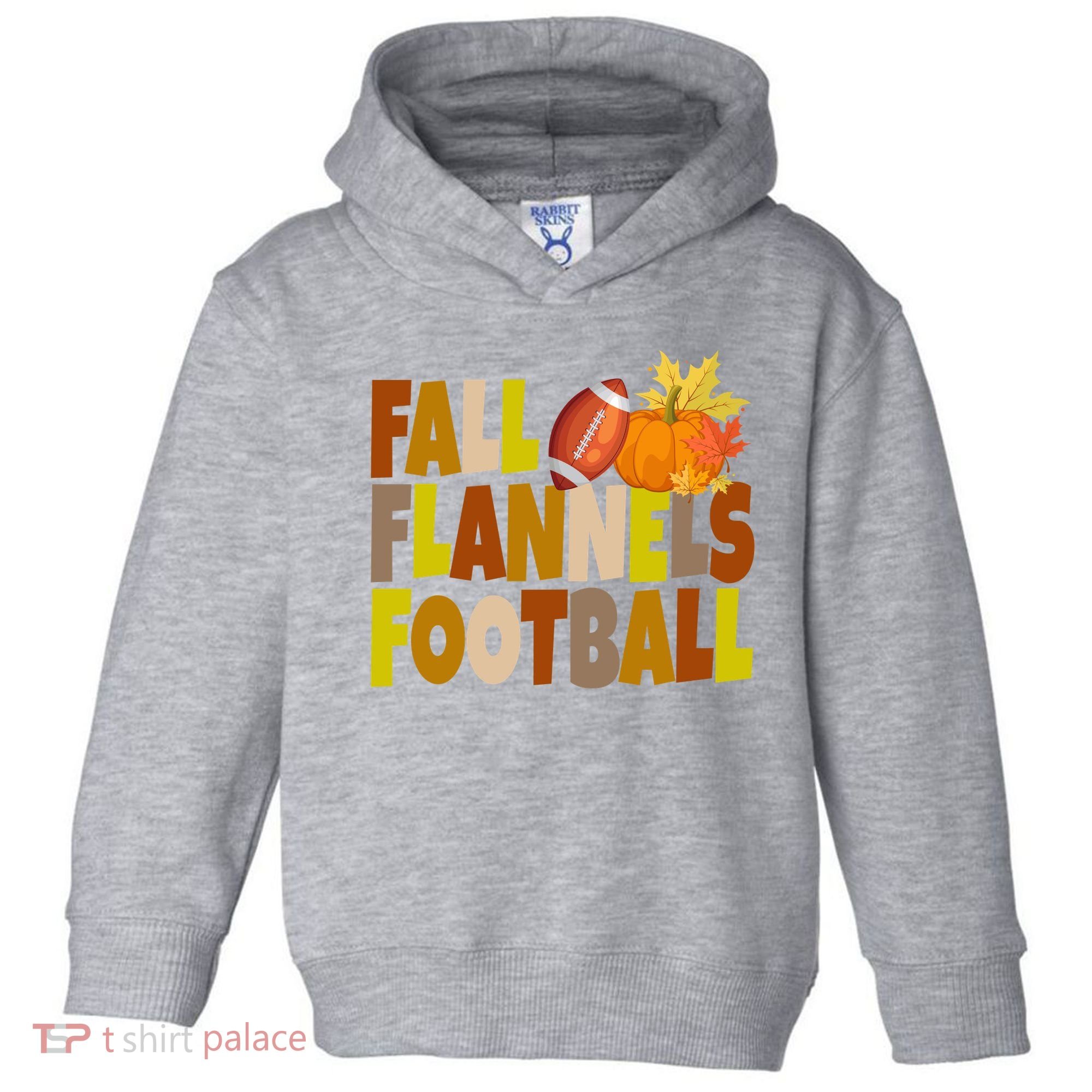 Fall Flannels Football Sport Lover Toddler Hoodie