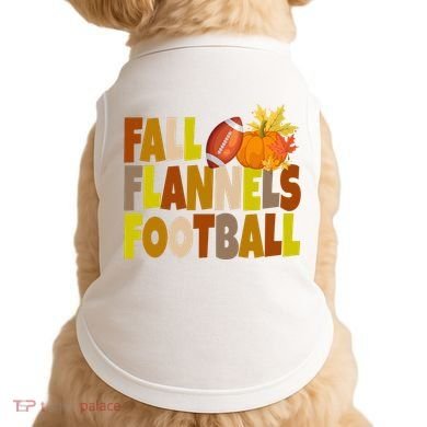 Fall Flannels Football Sport Lover Doggie Tank