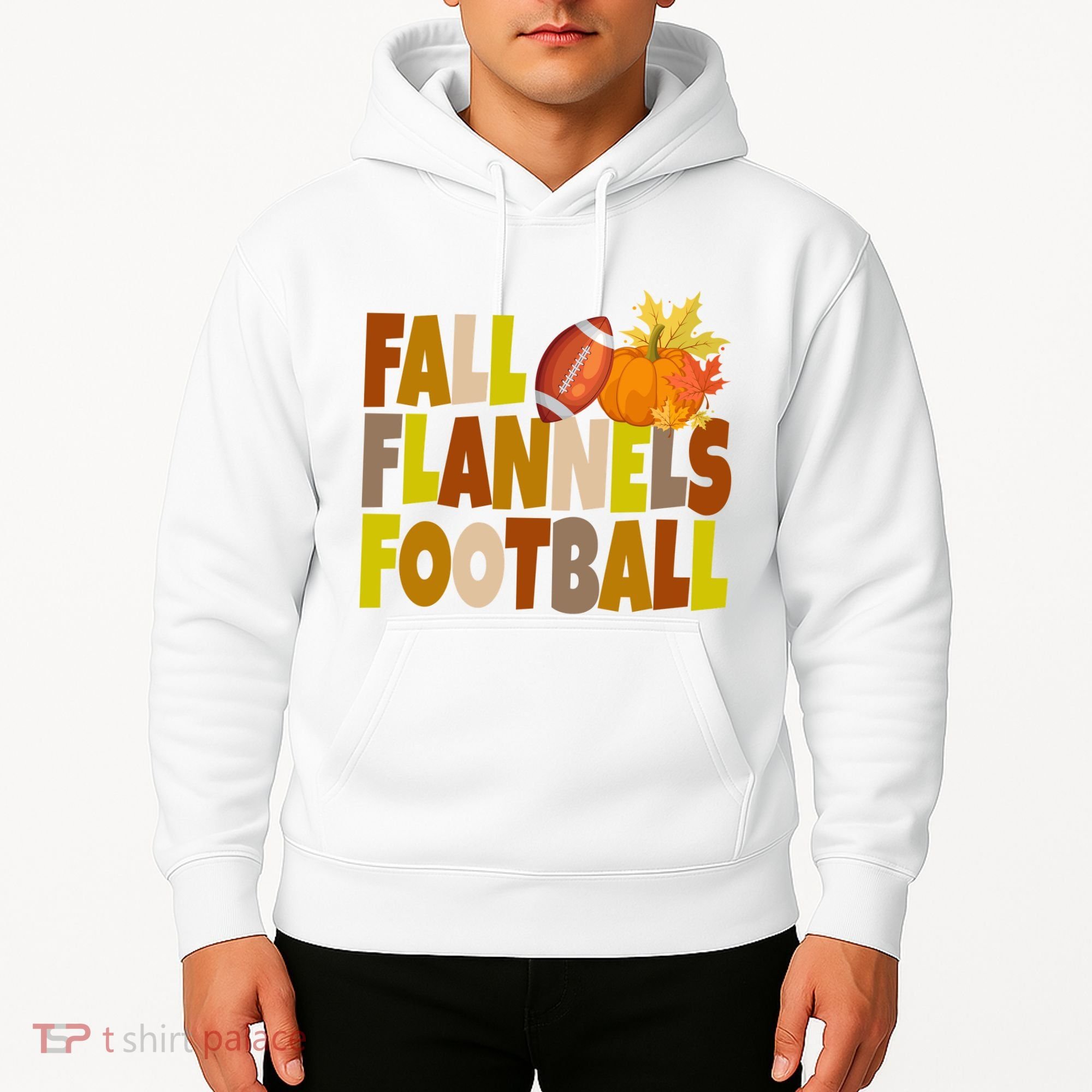 Fall Flannels Football Sport Lover Hoodie