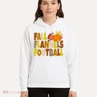 Fall Flannels Football Sport Lover Hoodie thumb 5