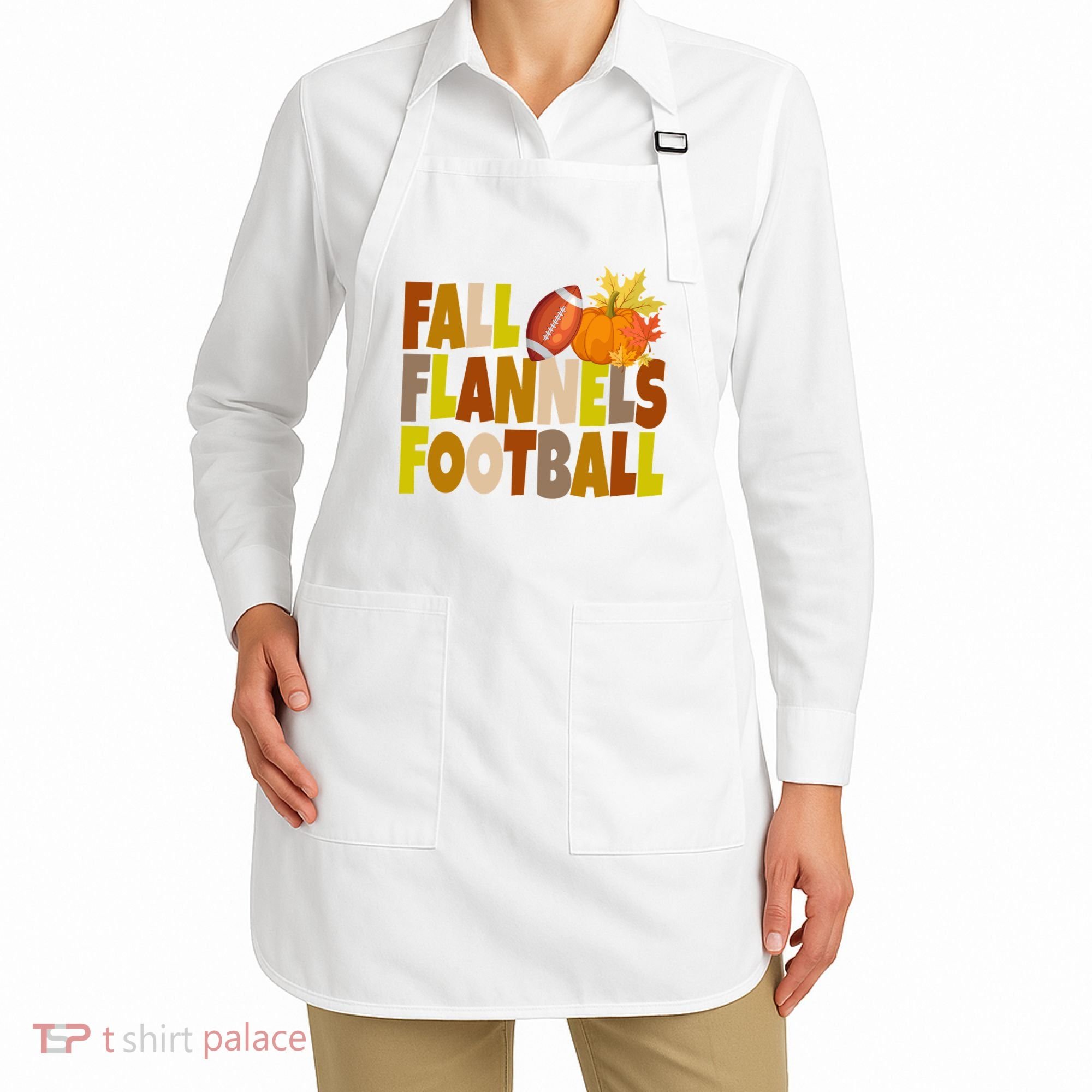 Fall Flannels Football Sport Lover Apron