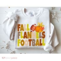 Fall Flannels Football Sport Lover Sweatshirt thumb 2