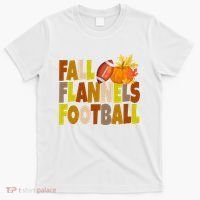 Fall Flannels Football Sport Lover T-Shirt thumb 0