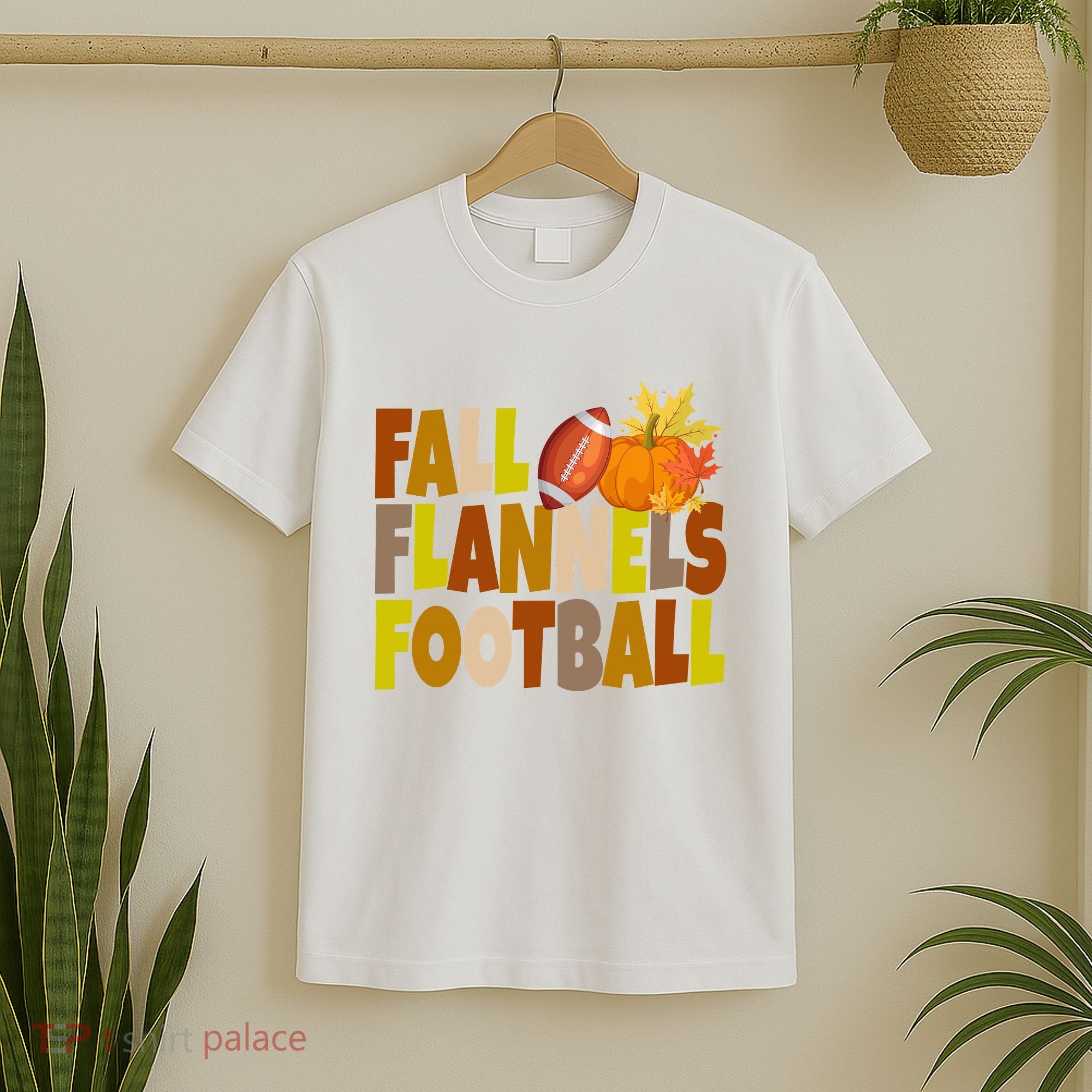 Fall Flannels Football Sport Lover T-Shirt