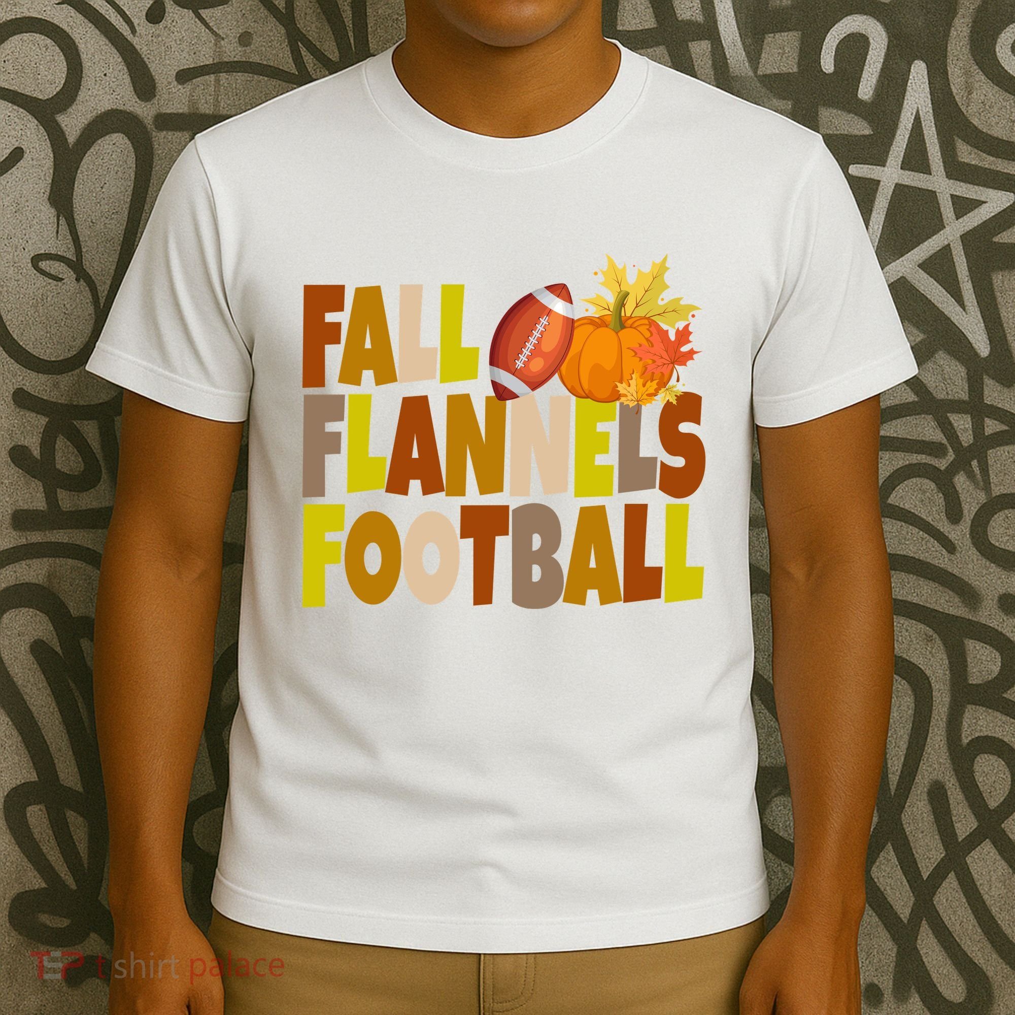Fall Flannels Football Sport Lover T-Shirt