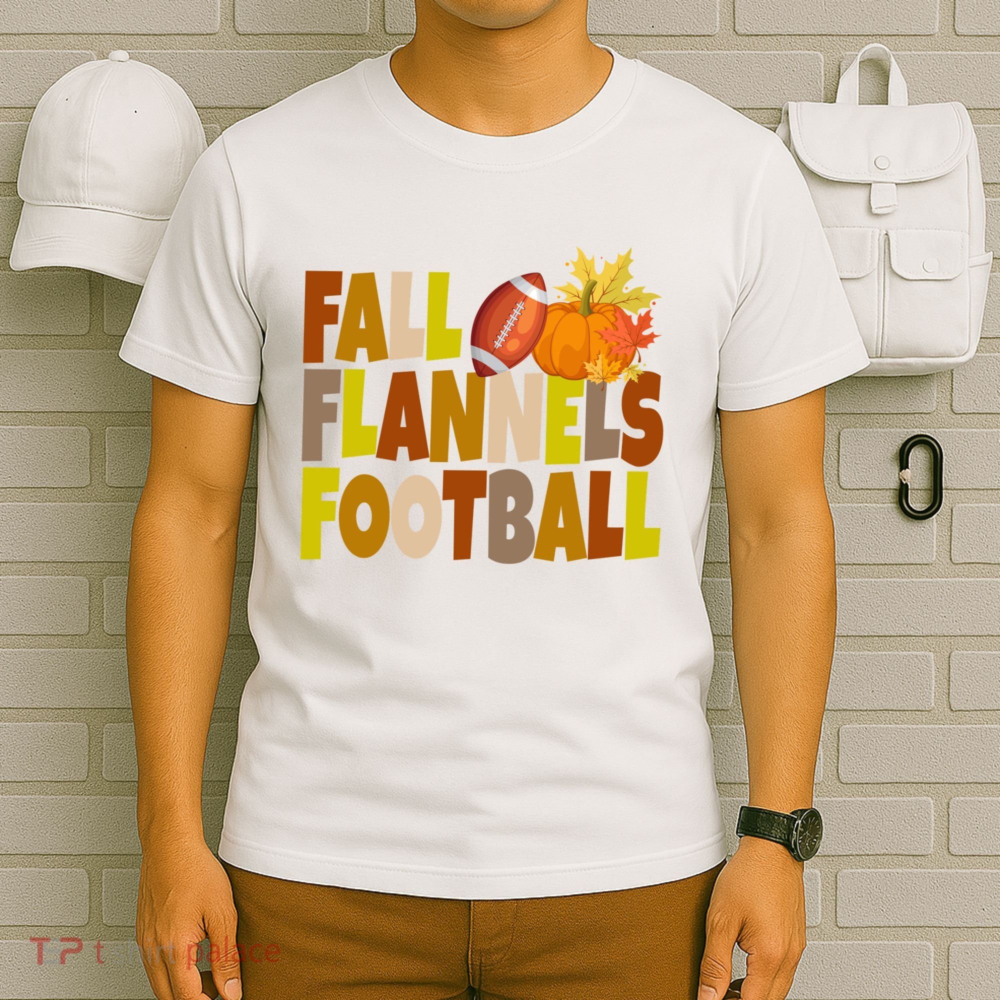 Fall Flannels Football Sport Lover T-Shirt