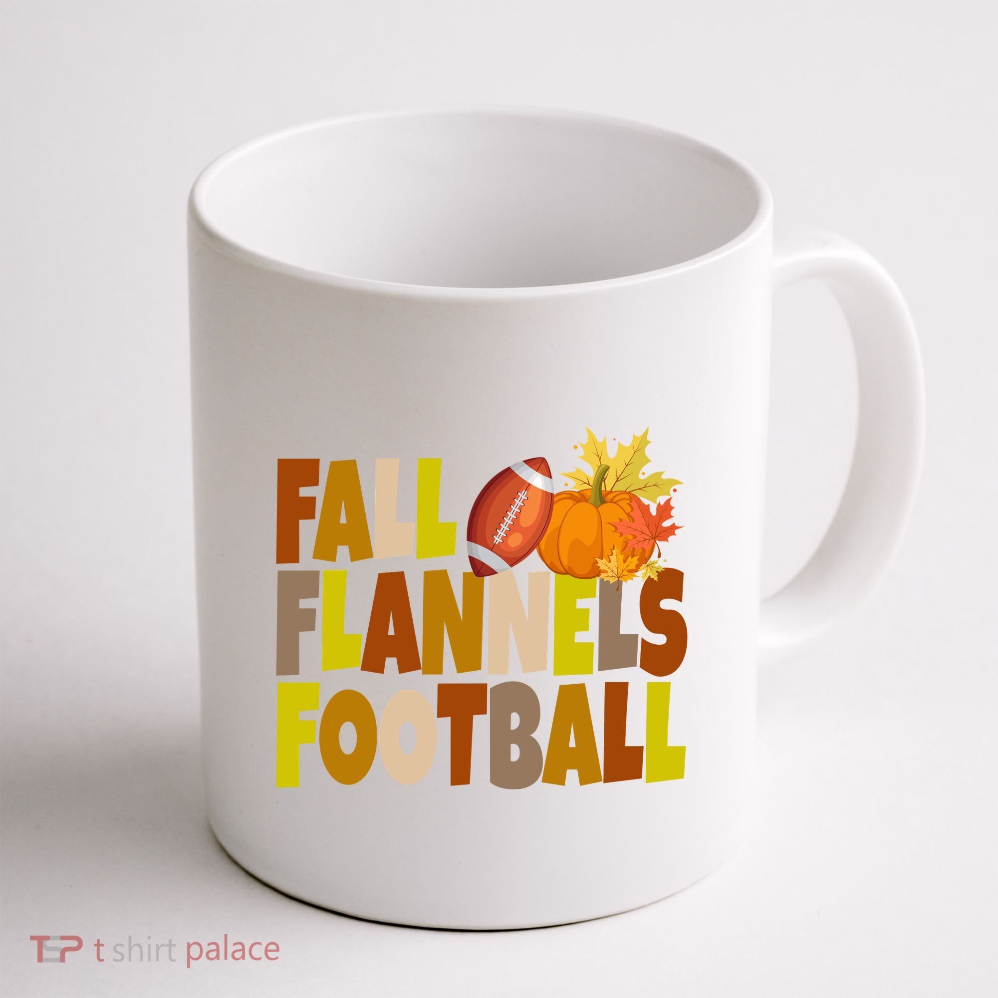 Fall Flannels Football Sport Lover Coffee Mug