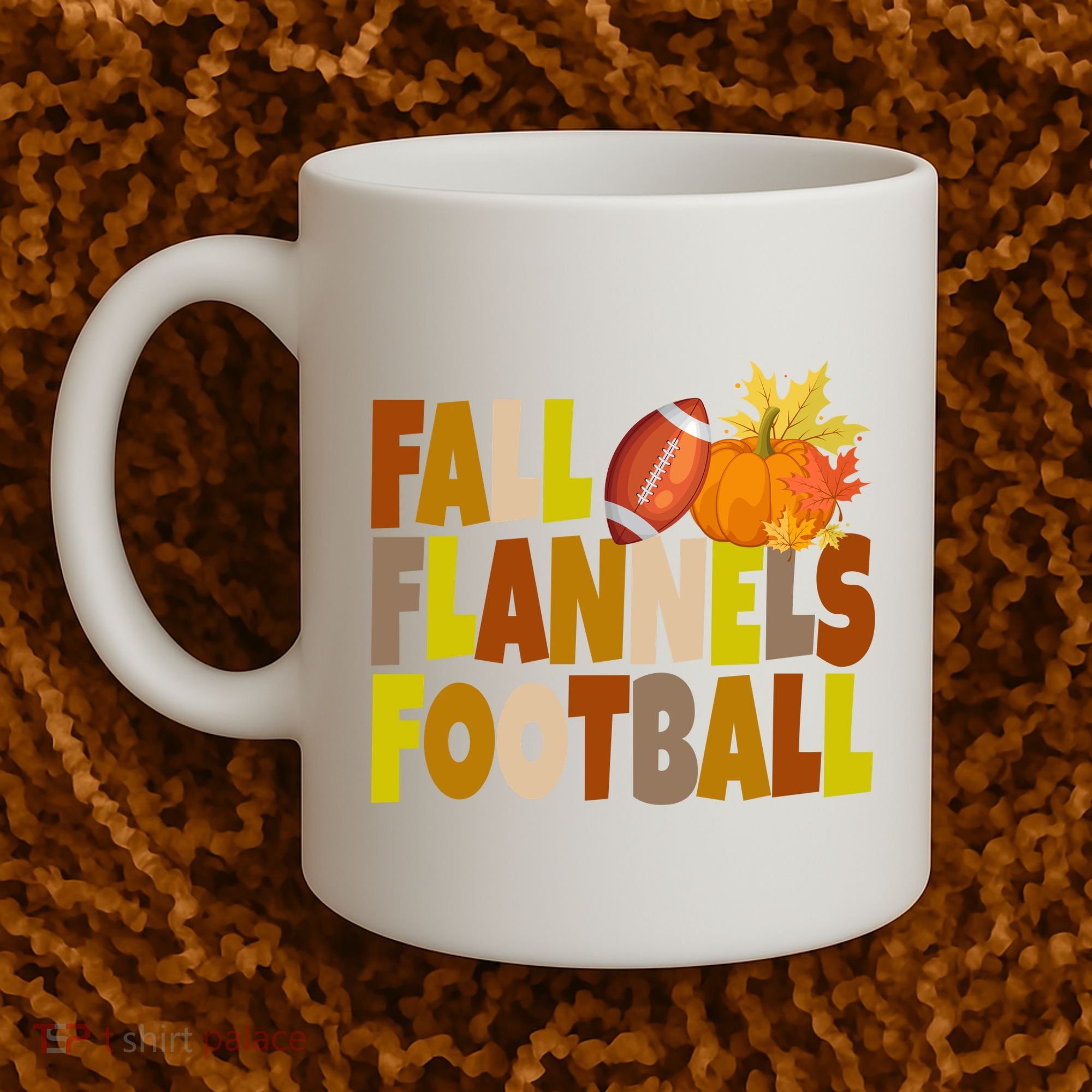 Fall Flannels Football Sport Lover Coffee Mug