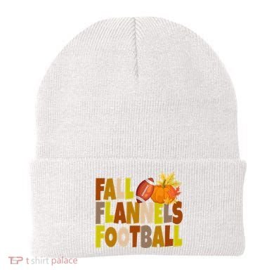Fall Flannels Football Sport Lover Beanie
