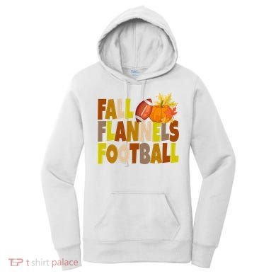 Fall Flannels Football Sport Lover Women's Hoodie