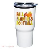 Fall Flannels Football Sport Lover Tumbler thumb 0