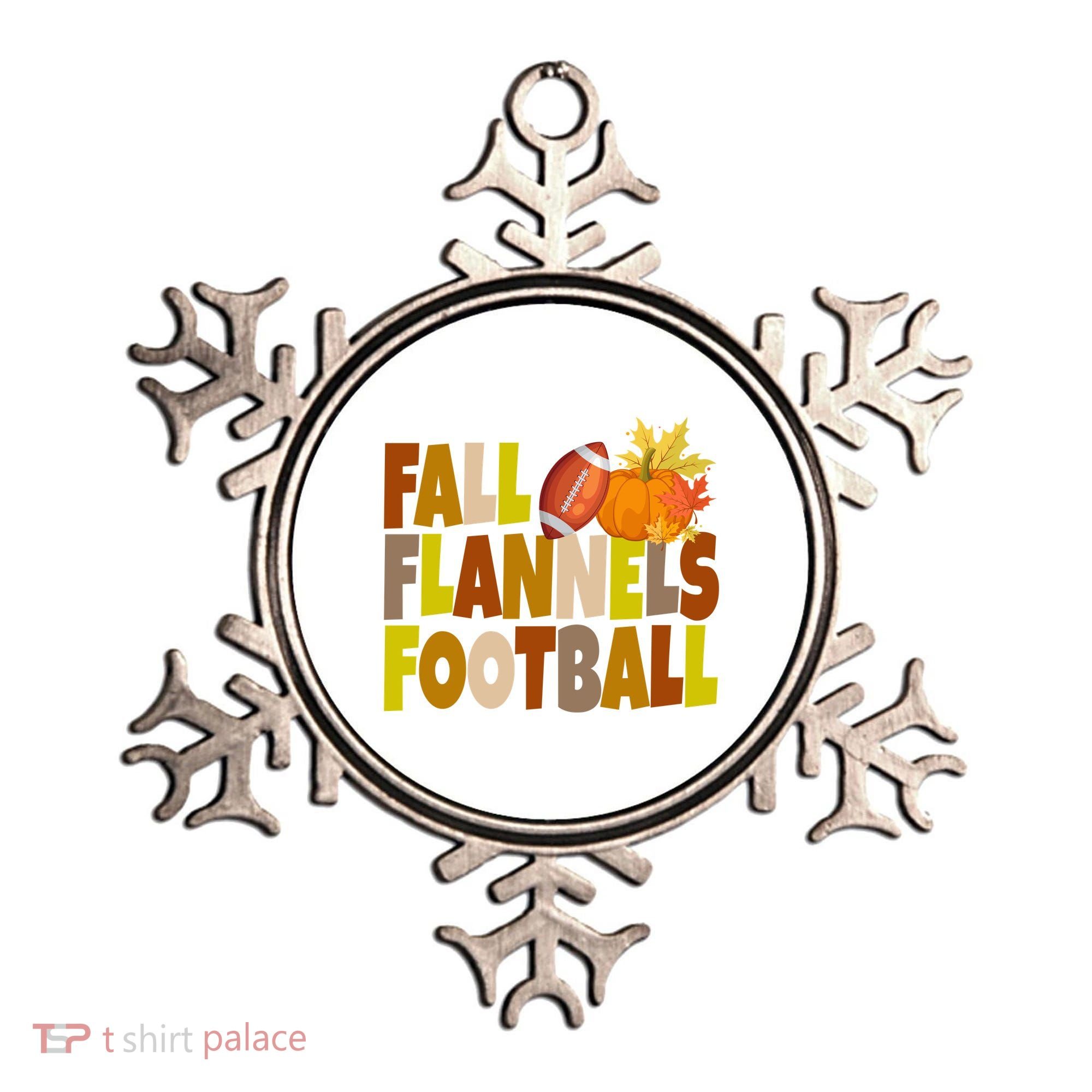 Fall Flannels Football Sport Lover Ornament