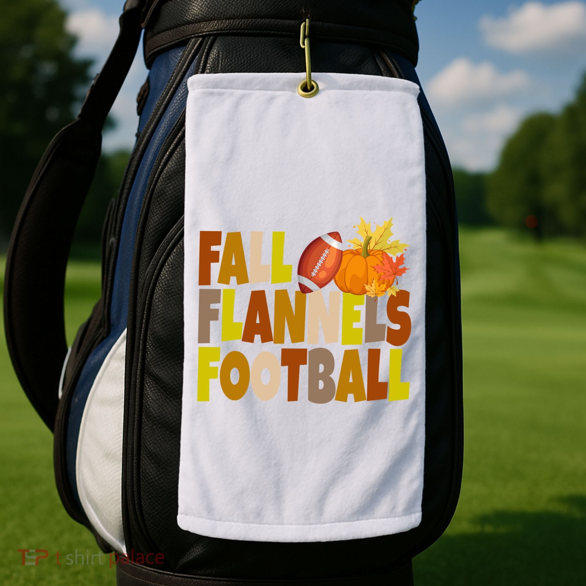 Fall Flannels Football Sport Lover Golf Towel