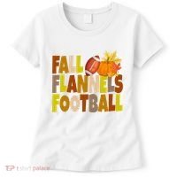 Fall Flannels Football Sport Lover Women's T-Shirt thumb 0