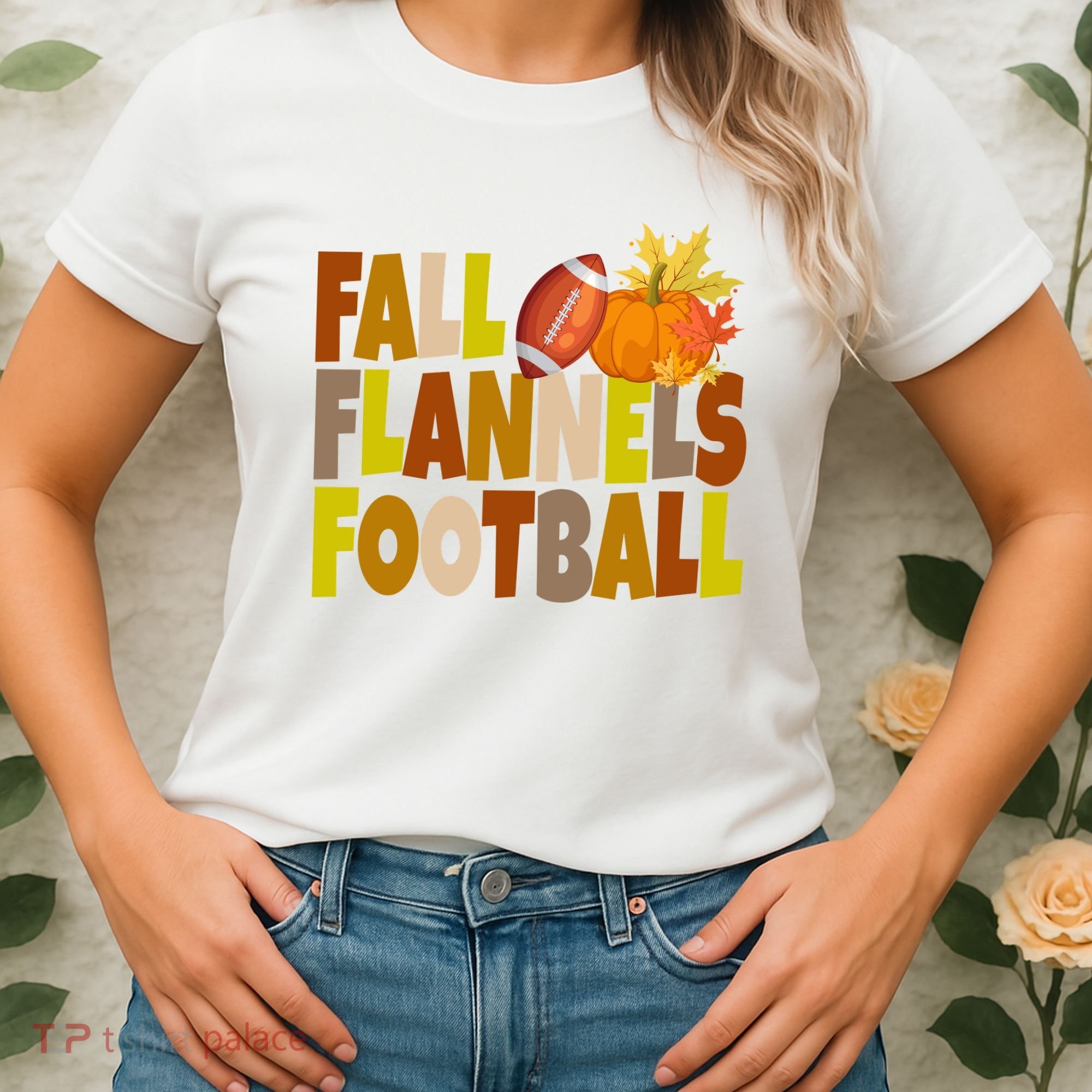 Fall Flannels Football Sport Lover Women's T-Shirt
