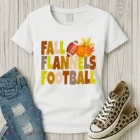 Fall Flannels Football Sport Lover Women's T-Shirt thumb 3