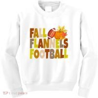 Fall Flannels Football Sport Lover Kids Sweatshirt thumb 0