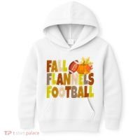 Fall Flannels Football Sport Lover Kids Hoodie thumb 0