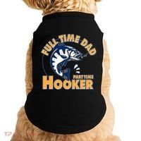 Funny Fishing Full Time Dad Part Time Hooker Doggie Tank thumb 0