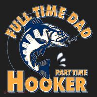 Funny Fishing Full Time Dad Part Time Hooker Beanie thumb 2